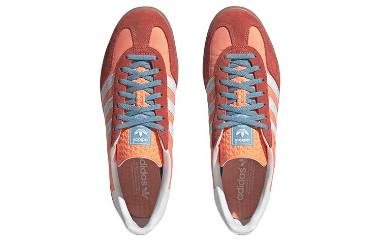 Adidas Gazelle White Orange — фото 4