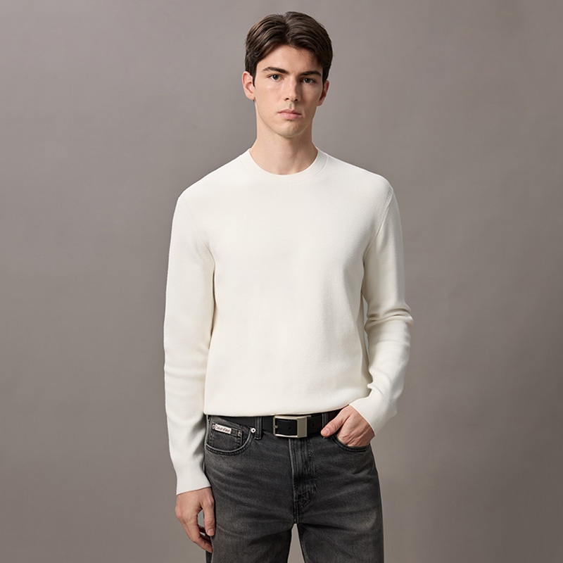 Calvin Klein Business Casual Smooth Buckle Belt 3.5cm — фото 4