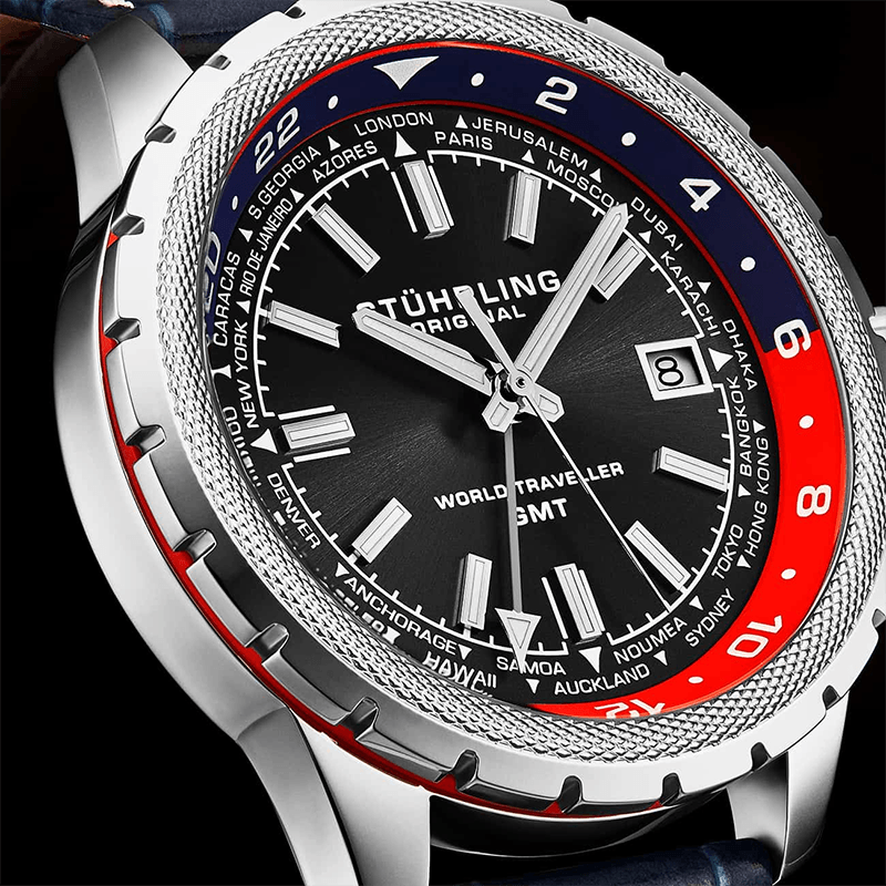 Stuhrling GMT 42mm 1014.04 — фото 4