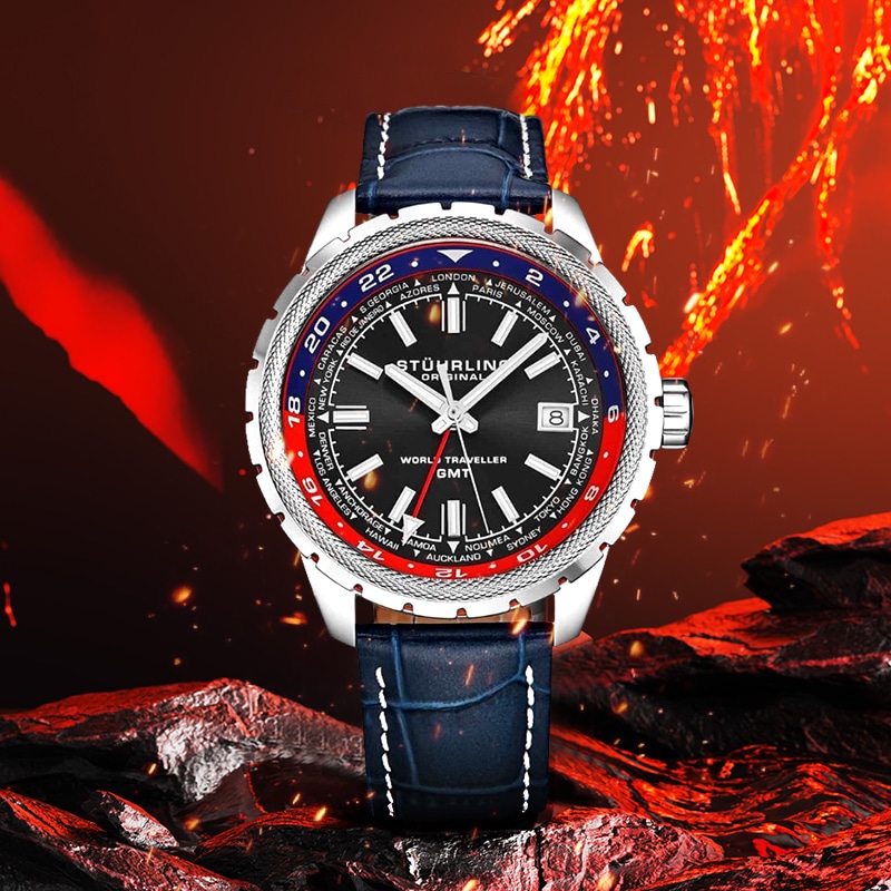 Stuhrling GMT 42mm 1014.04 — фото 3