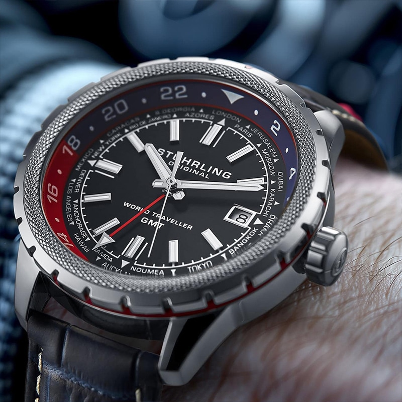 Stuhrling GMT 42mm 1014.04 — фото 7