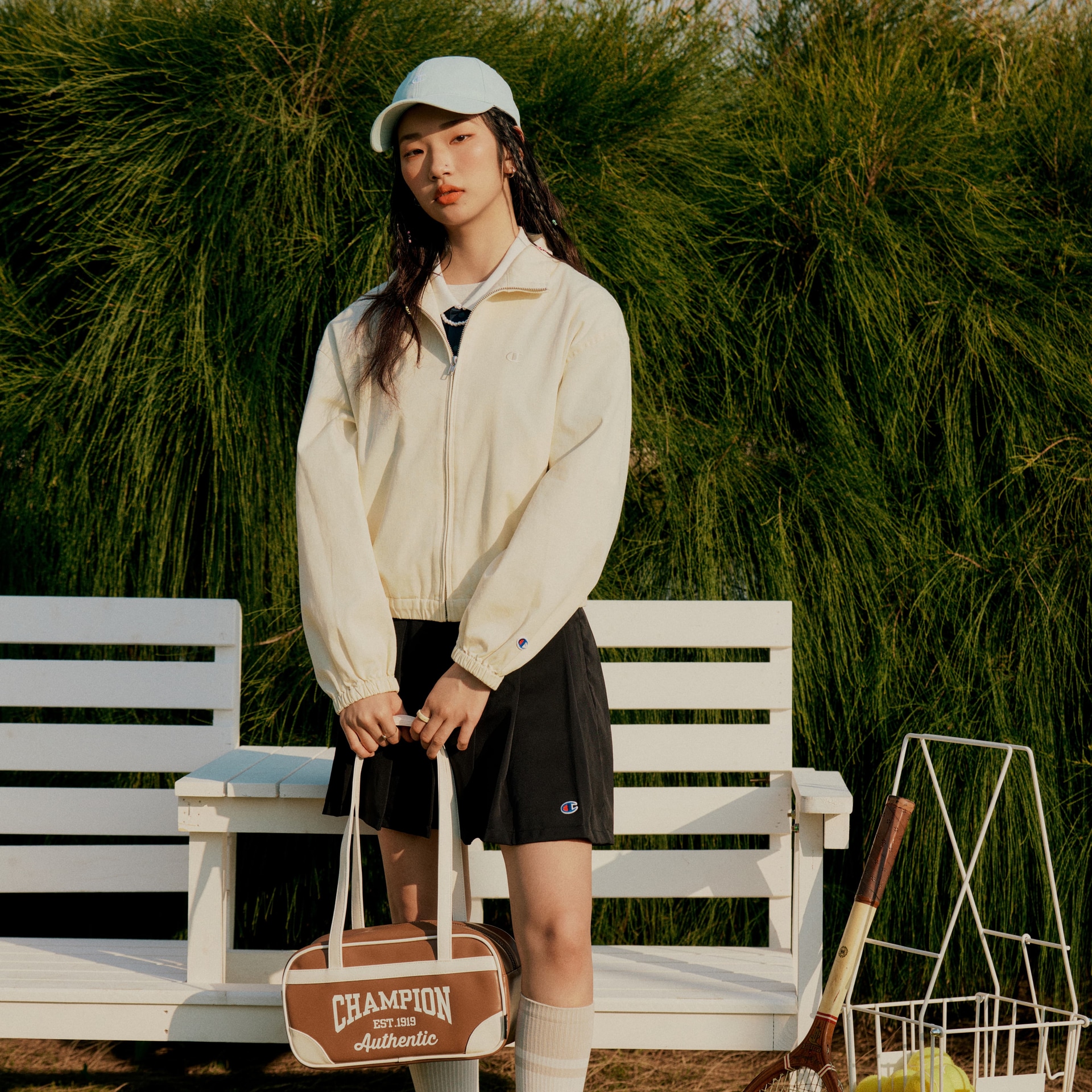 Champion Nylon PU Shoulder Bag — фото 11