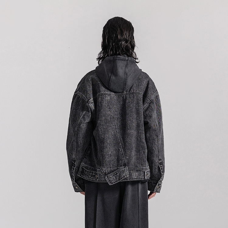 HUANXIANGZHE Huànxiàngzhě Denim Jacket Black — фото 3