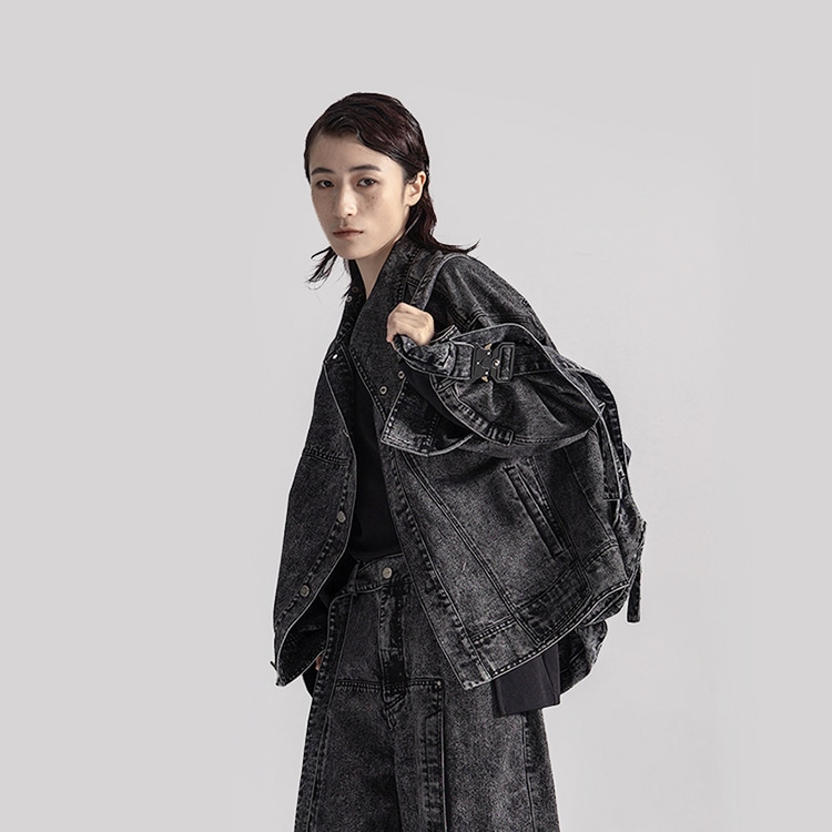 HUANXIANGZHE Huànxiàngzhě Denim Jacket Black — фото 4