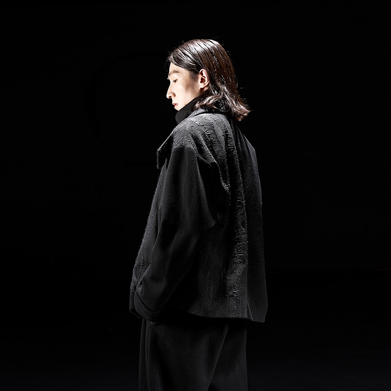 HUANXIANGZHE Huanzhe Wool Jacket Black — фото 4