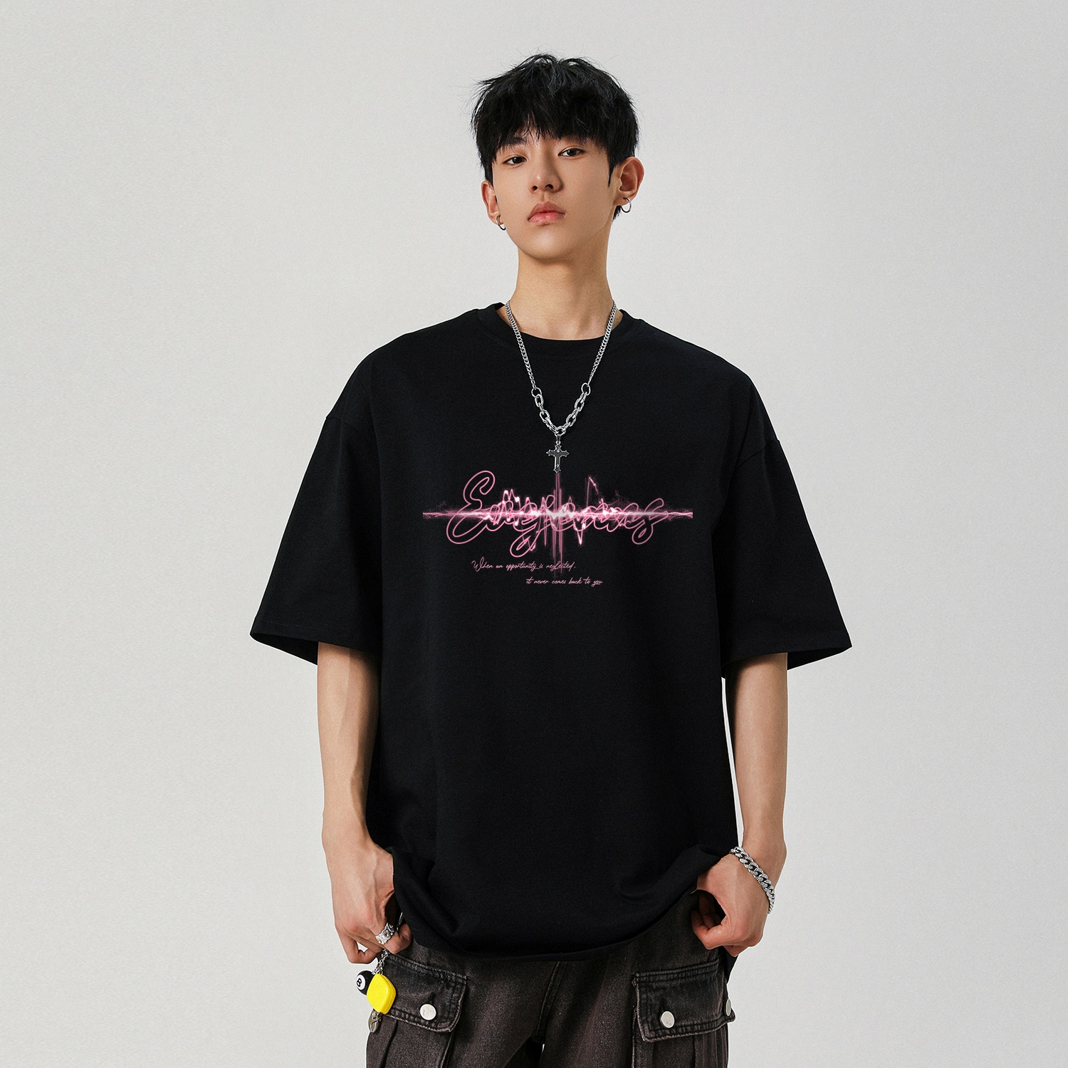 依文 EVE Jeans Basic Logo Tee — фото 2
