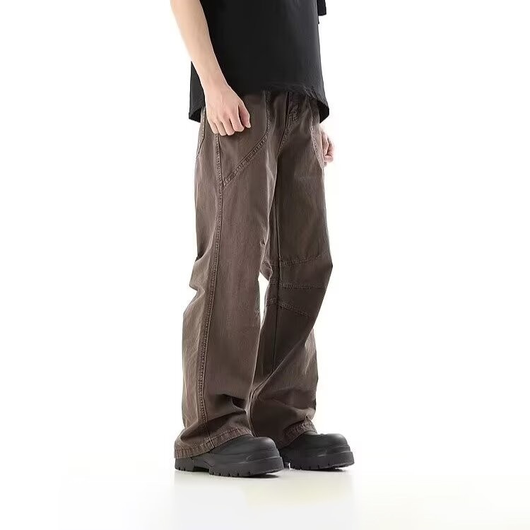 Struggle Vintage95 Wide Leg Jeans Khaki — фото 8