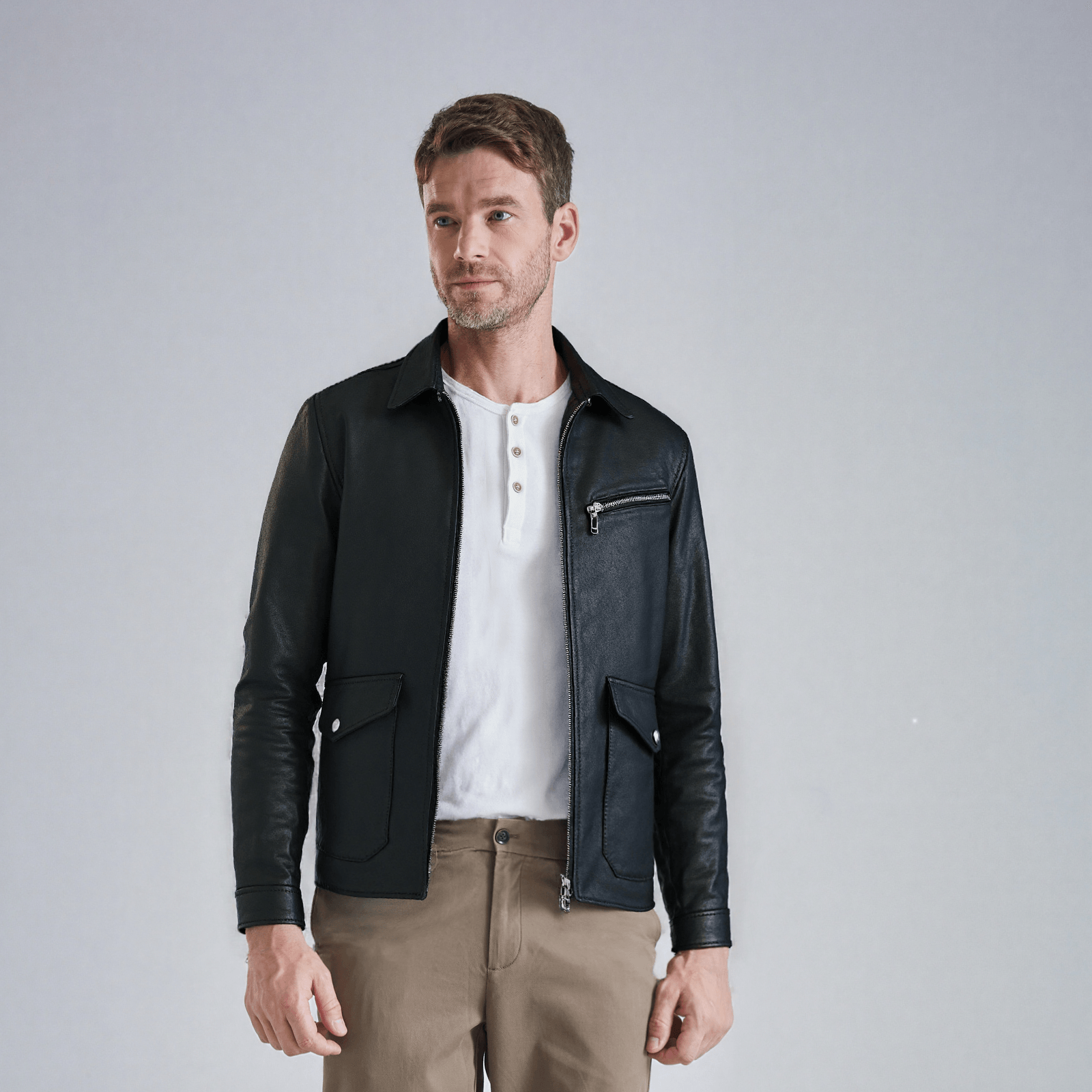 Mcs Vintage Leather Jacket Black — фото 3