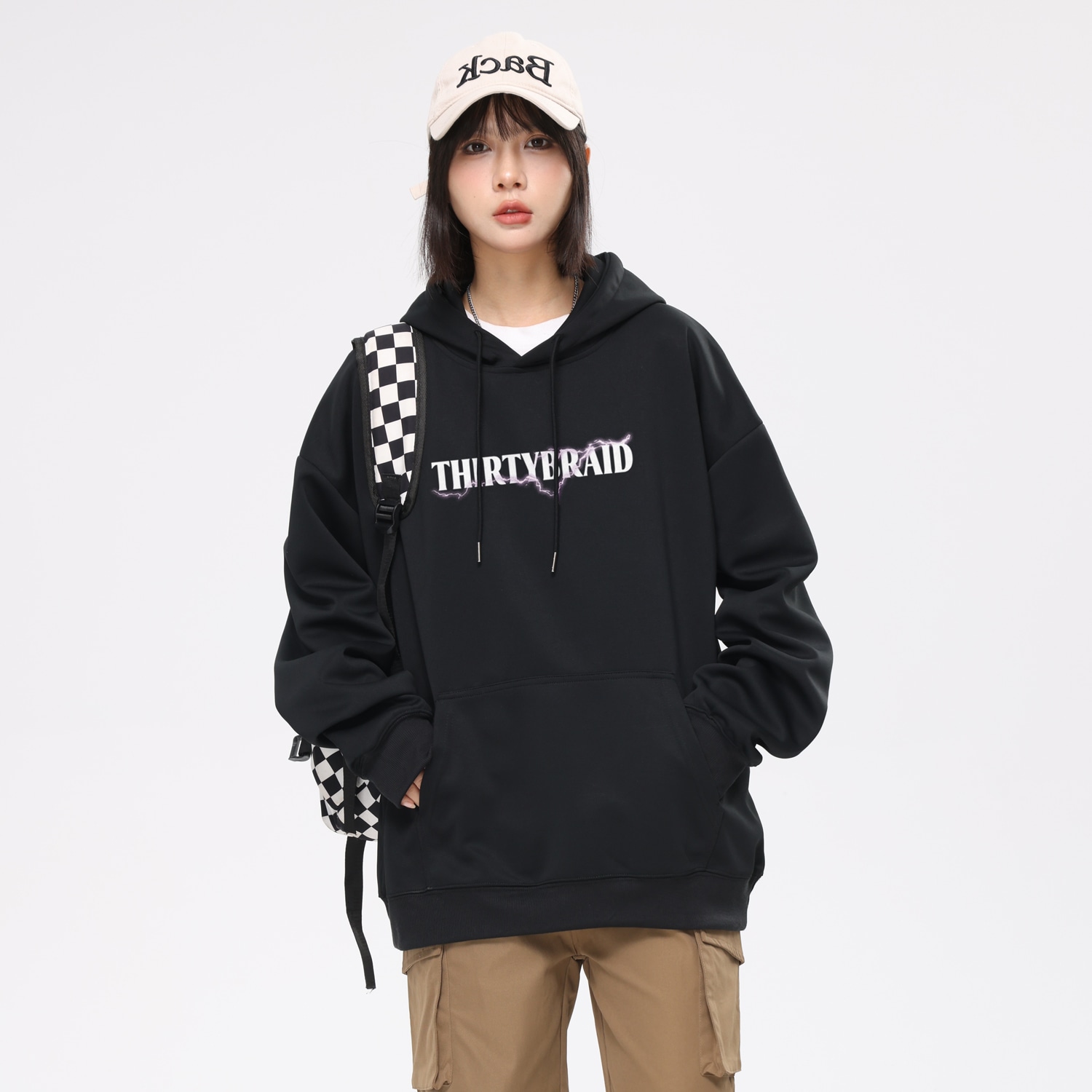 30Braid Vintage Graffiti Pullover Sweatshirt — фото 11