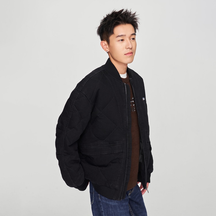Lee Quilted Down Jacket Black — фото 5