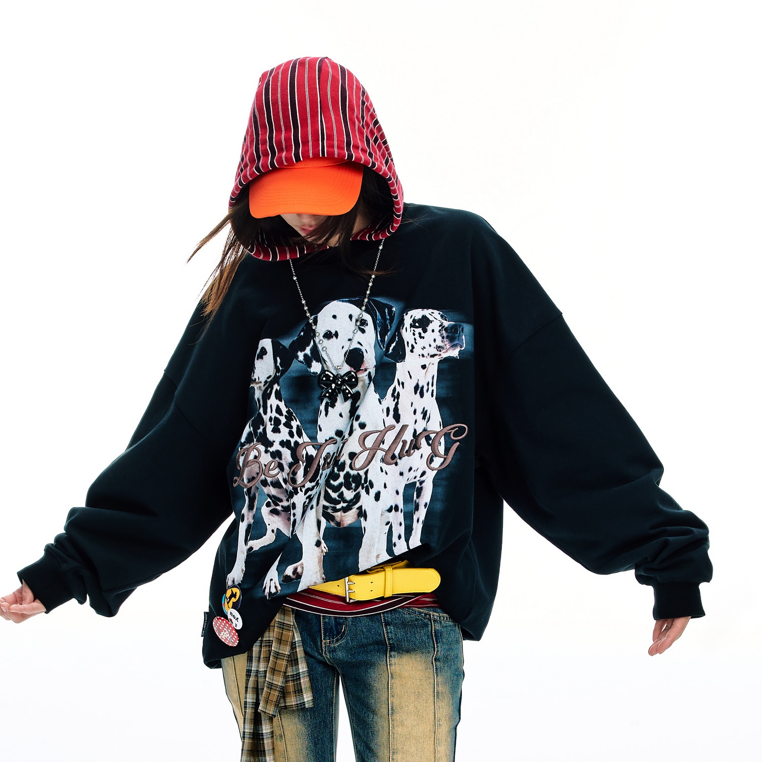 Bjhg Casual Spot Dog Print Sweatshirt — фото 10