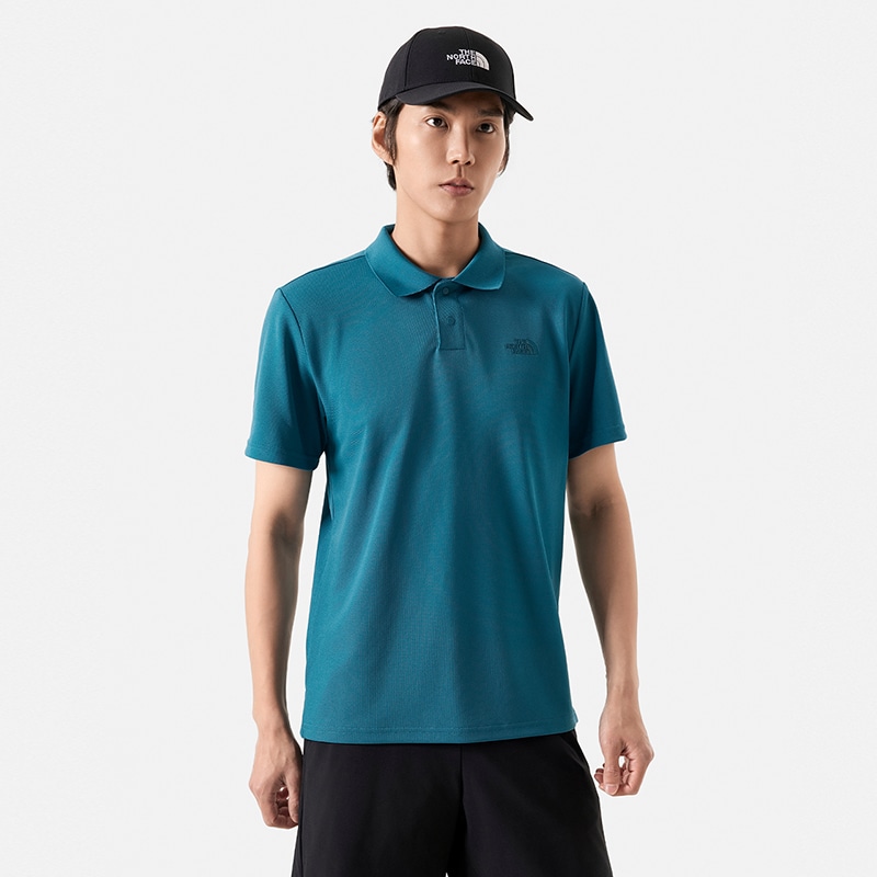 The North Face M Pique Polo Blue — фото 8