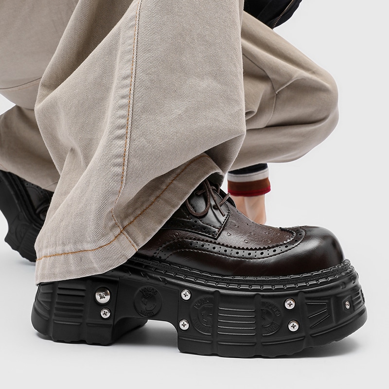 Dounkol Derby Thick Sole Studded Shoes — фото 8