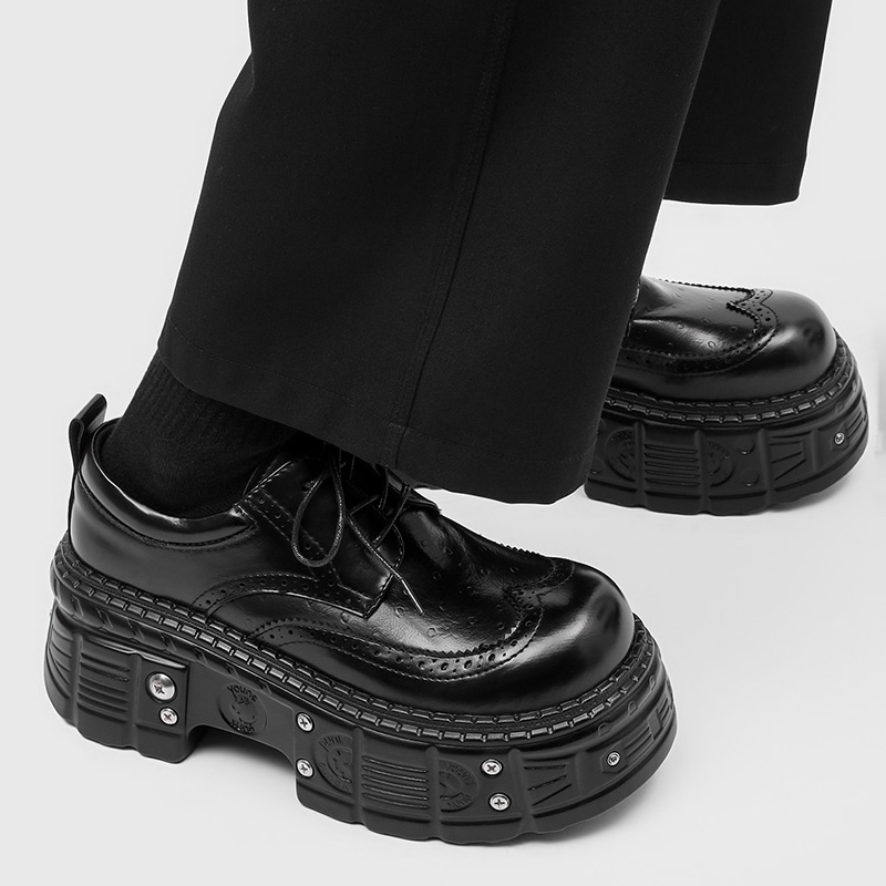 Dounkol Derby Thick Sole Studded Shoes — фото 1