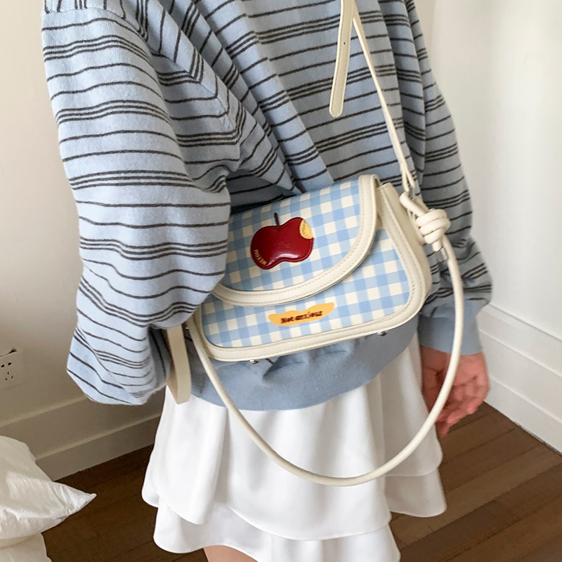 布依诺 Buyino Plaid Crossbody Bag — фото 3