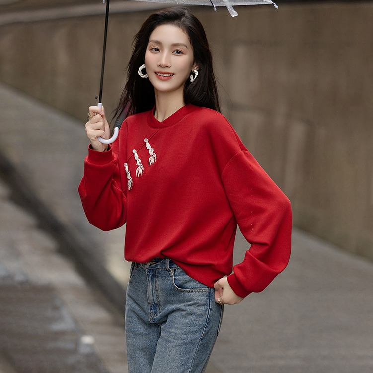 Dme 【dme】 纯色立领简约卫衣 女款 — фото 10