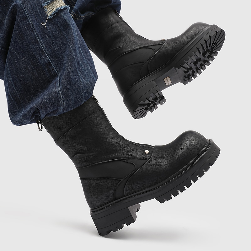 Dounkol Double Layer Pigskin High-top Boots — фото 2