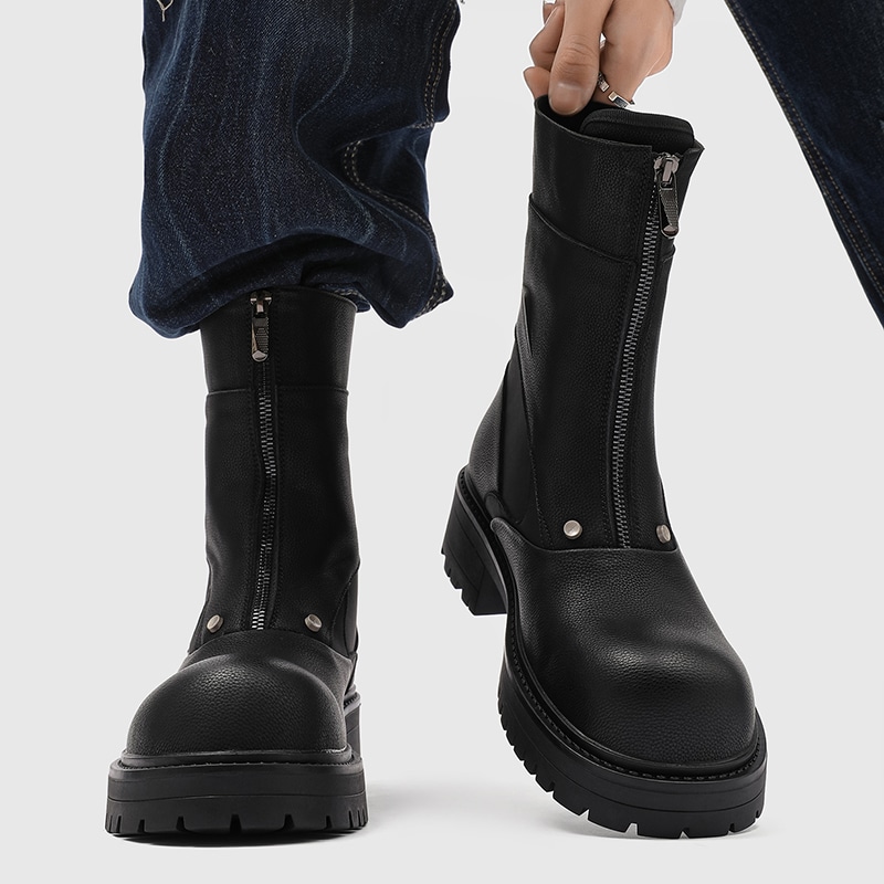 Dounkol Double Layer Pigskin High-top Boots — фото 6