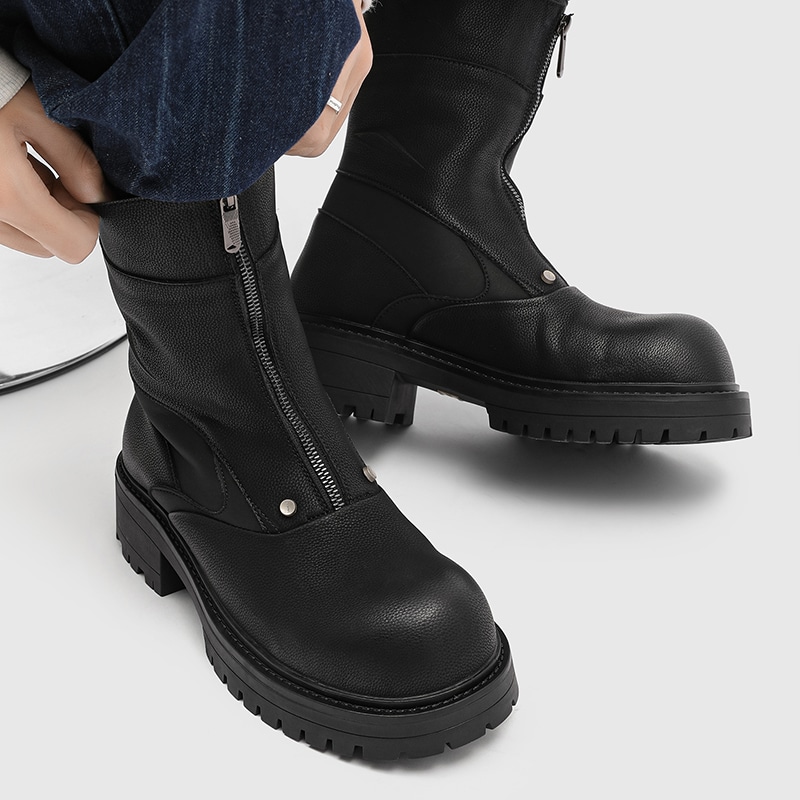 Dounkol Double Layer Pigskin High-top Boots — фото 5