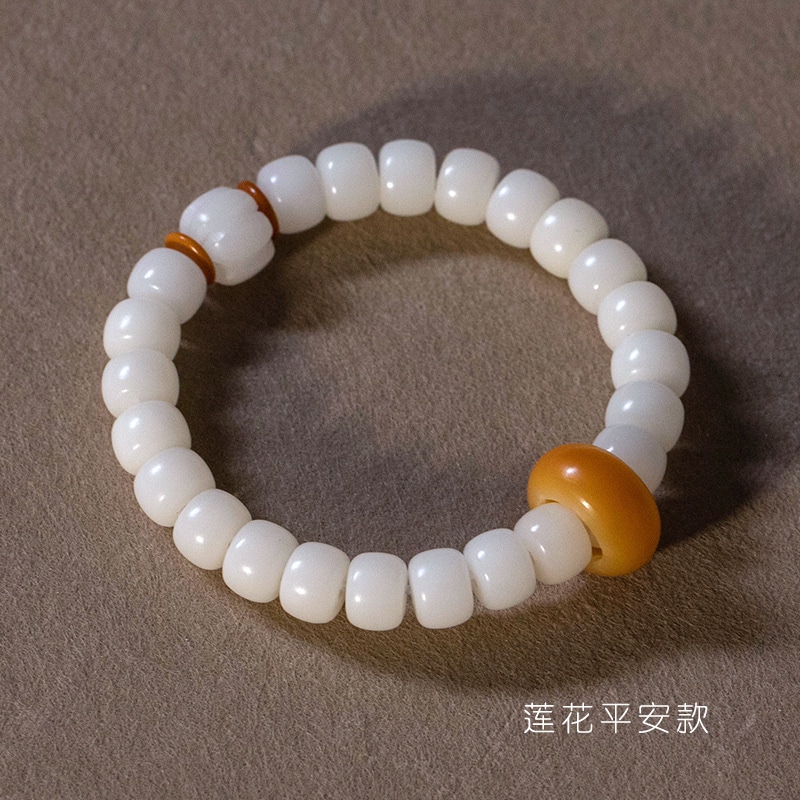 Imono Аксессуары (Арт. imoJD-天然白玉菩提手串素圈款) — фото 1