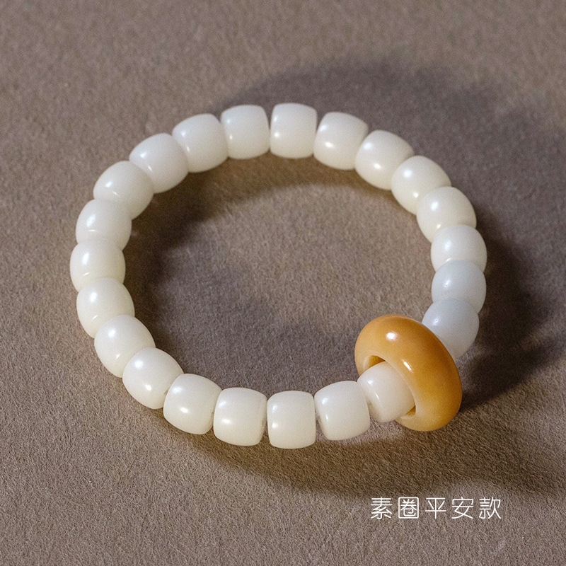 Imono Аксессуары (Арт. imoJD-天然白玉菩提手串素圈款) — фото 3