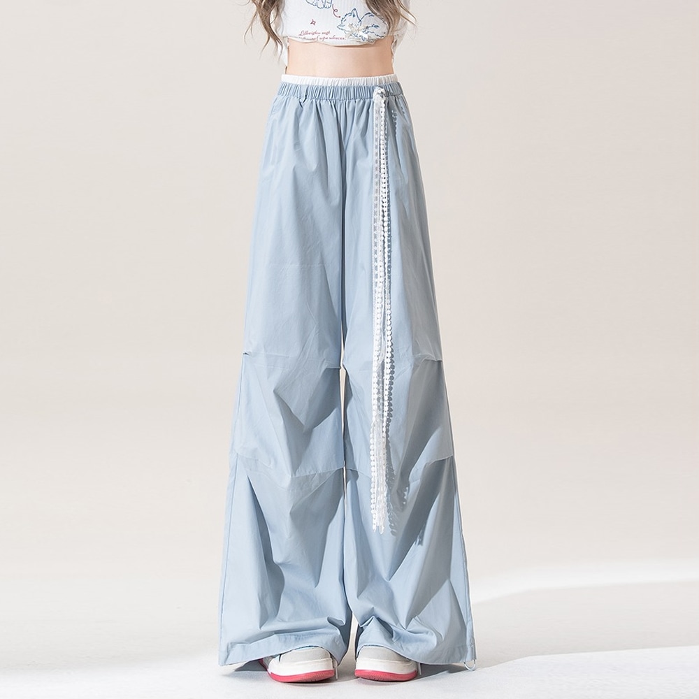 SRCG Vintage Lace Splice Quick-Dry Cargo Pants — фото 2