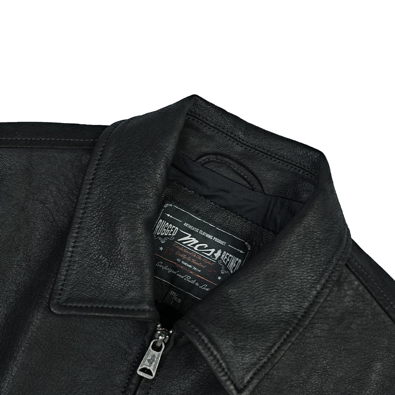 Mcs Vintage Leather Jacket Black — фото 6
