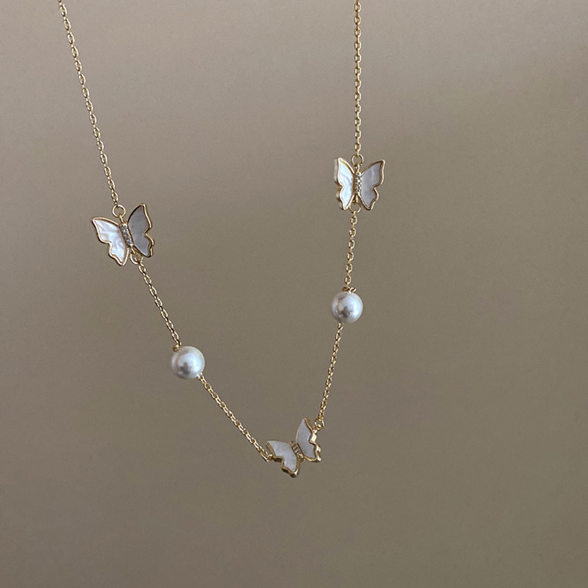 FEO Butterfly Alloy Necklace — фото 6