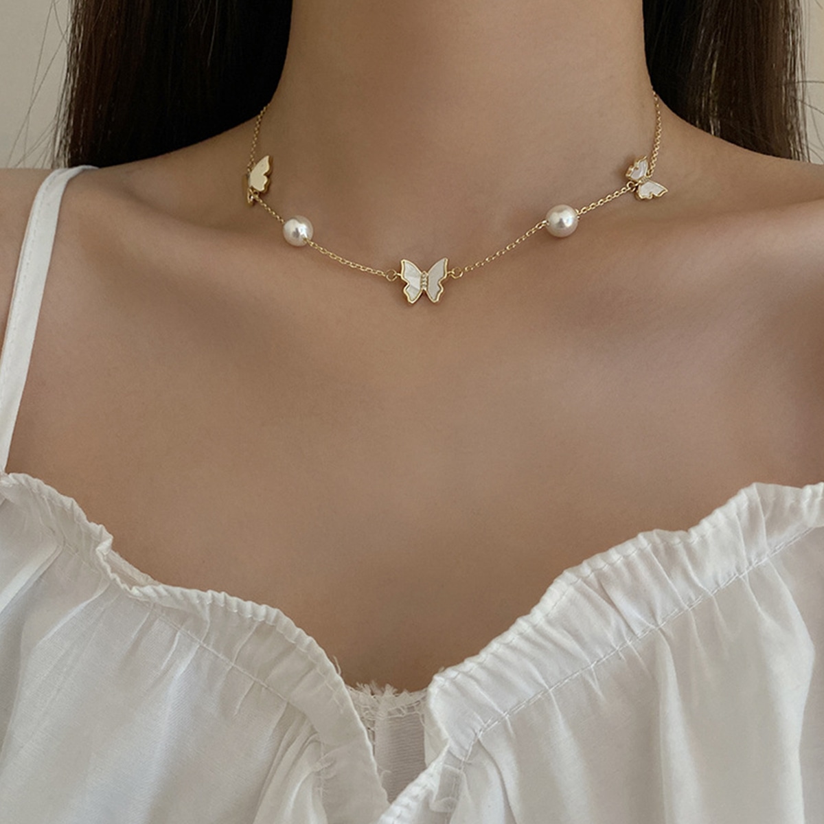 FEO Butterfly Alloy Necklace — фото 2