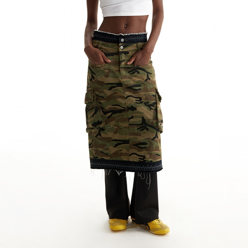 Conp Camouflage Cargo Dress Light Khaki — фото 5
