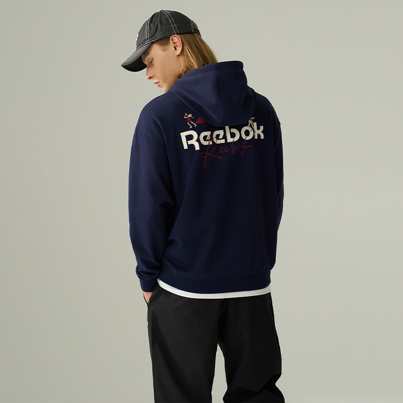 Reebok Hoodie Navy — фото 4