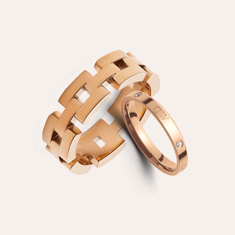 Daniel Wellington Chain Series Rose Gold Ring — фото 1