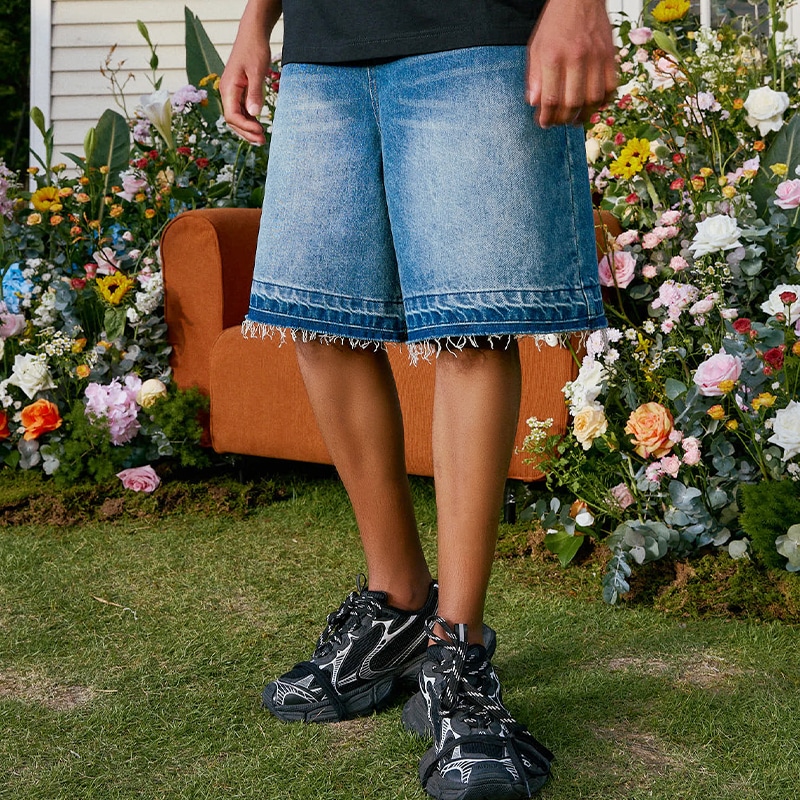 Harsh And Cruel Denim Shorts Blue — фото 3