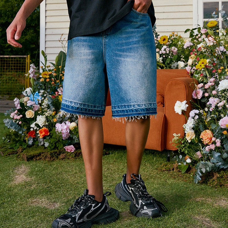 Harsh And Cruel Denim Shorts Blue — фото 2