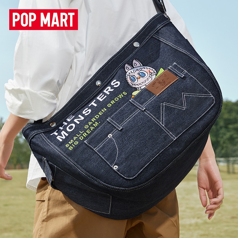 Pop Mart THE MONSTERS Denim Crossbody Bag — фото 1