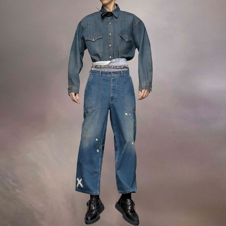 Maison Margiela Distressed Jeans — фото 6