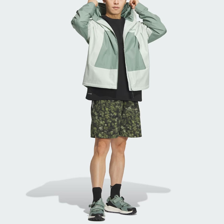 Adidas x National Geographic SS24 Letter Print Windbreaker Hoodie — фото 4