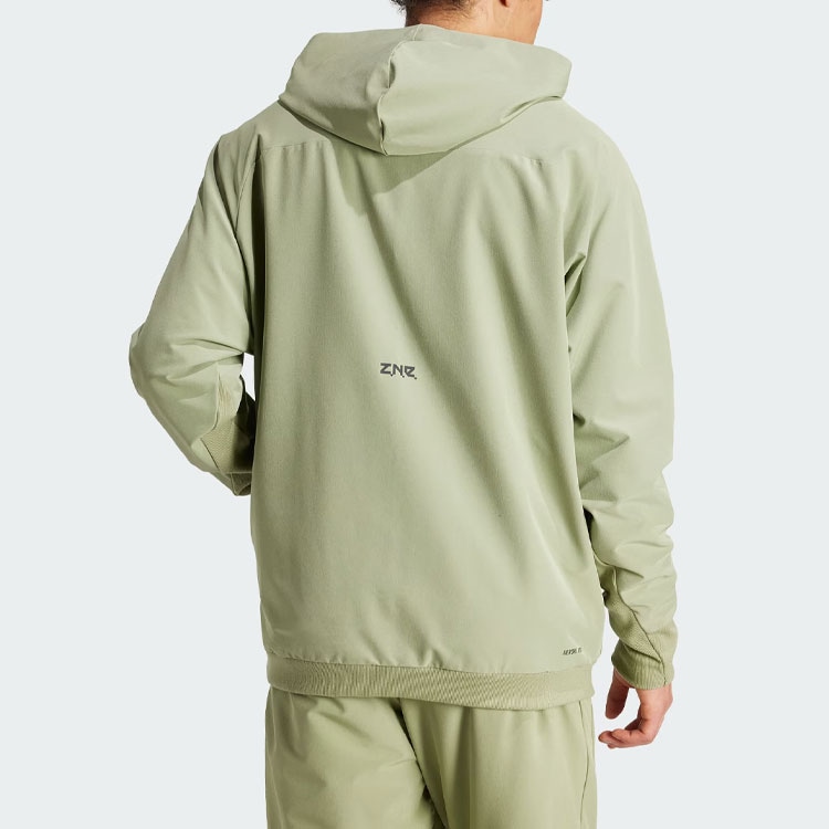 Adidas Z.N.E. Woven Full-Zip Hooded Track Top Logo — фото 2