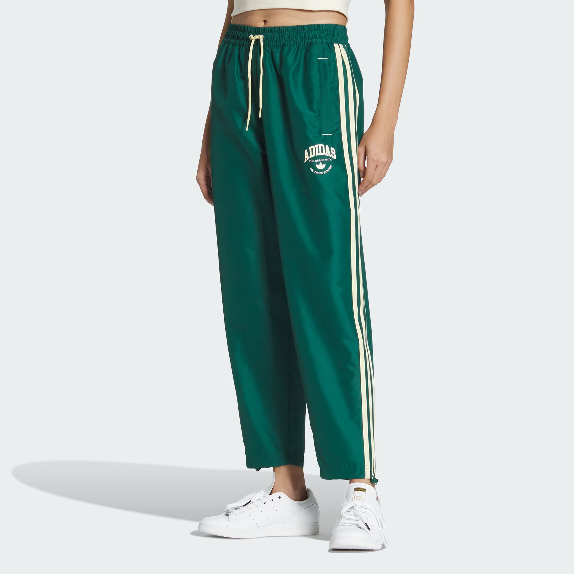 Adidas Originals Logo Twist Track Bottoms Forest Green — фото 1