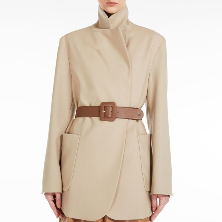 MaxMara WEEKEND MaxMara Lace-Up Jacket Khaki — фото 1