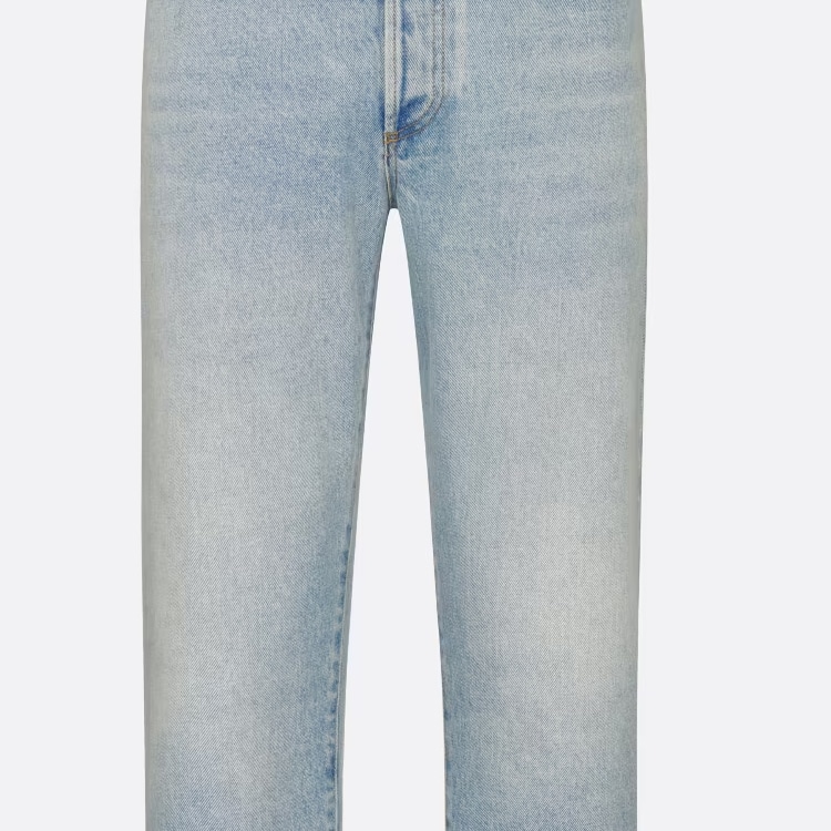 Dior Washed Straight Jeans Light Blue — фото 6
