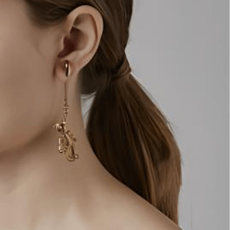 Ambush Bunny Earrings Gold — фото 2