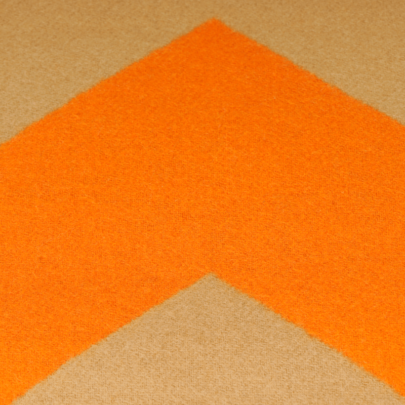 Hermes Herringbone Cashmere Scarf Camel — фото 1