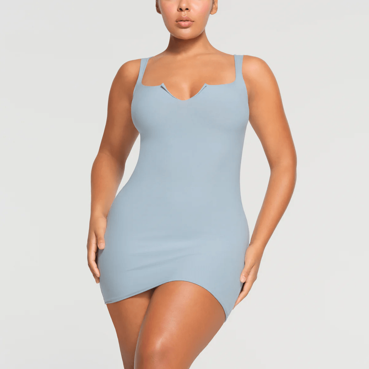 Skims Denim Mini Dress — фото 1
