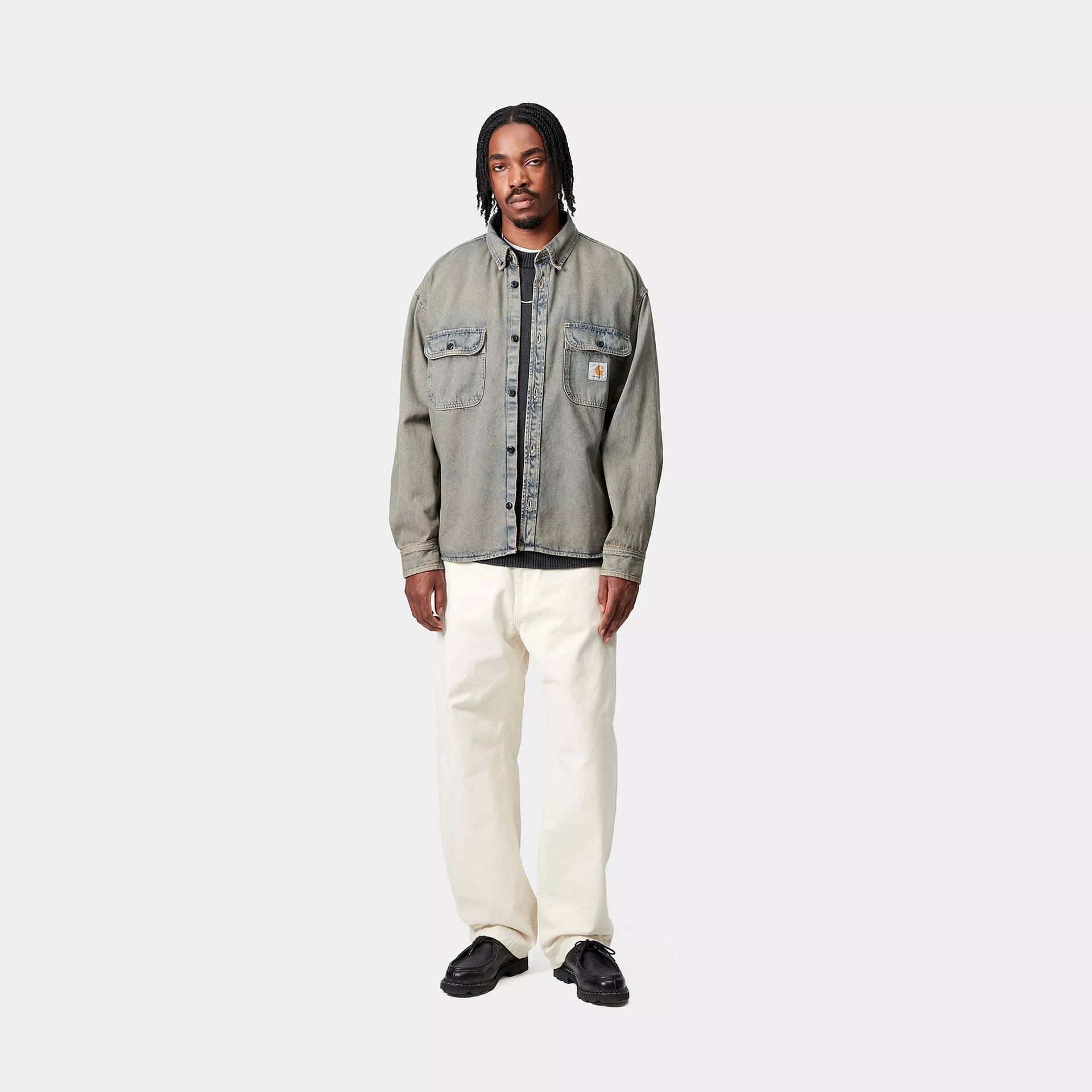 Carhartt WIP Square Label Denim Jacket — фото 7