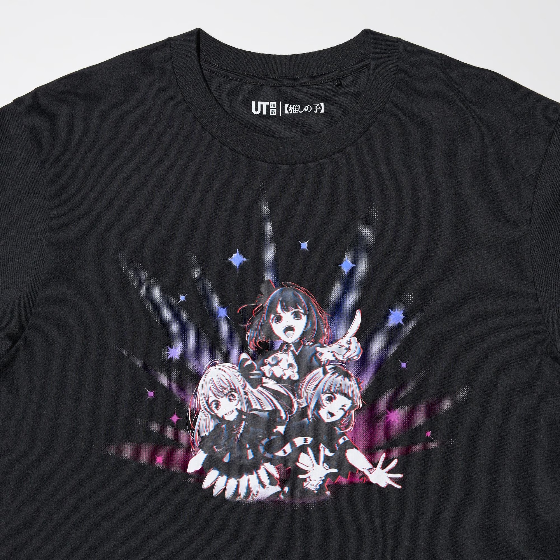 Uniqlo x Oshinoko SS24 Black Tee — фото 3
