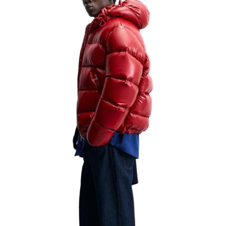 Zara Slim Fit Shiny Layered Down Jacket — фото 6