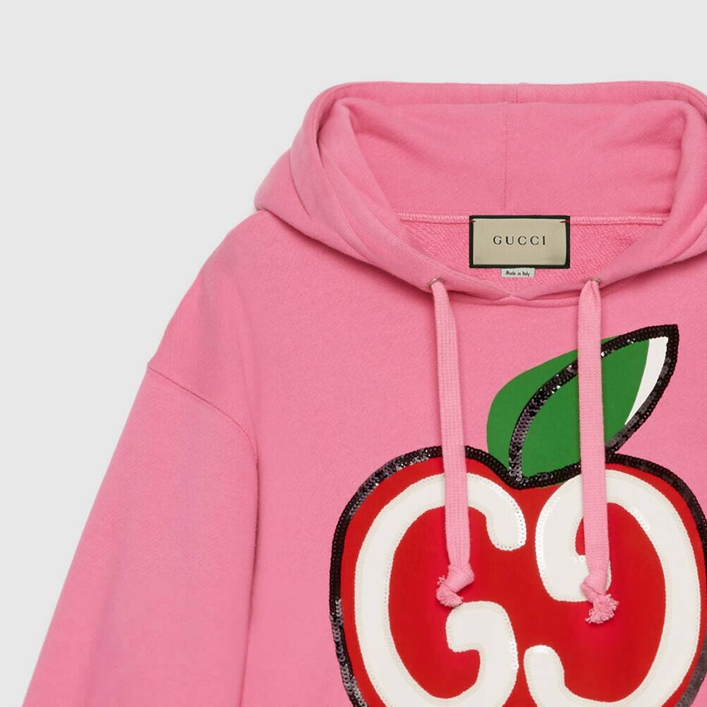 Gucci Floral Hoodie Pink — фото 5