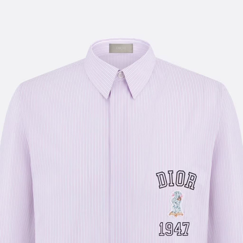 Dior SS24 Logo Shirt Pink — фото 6