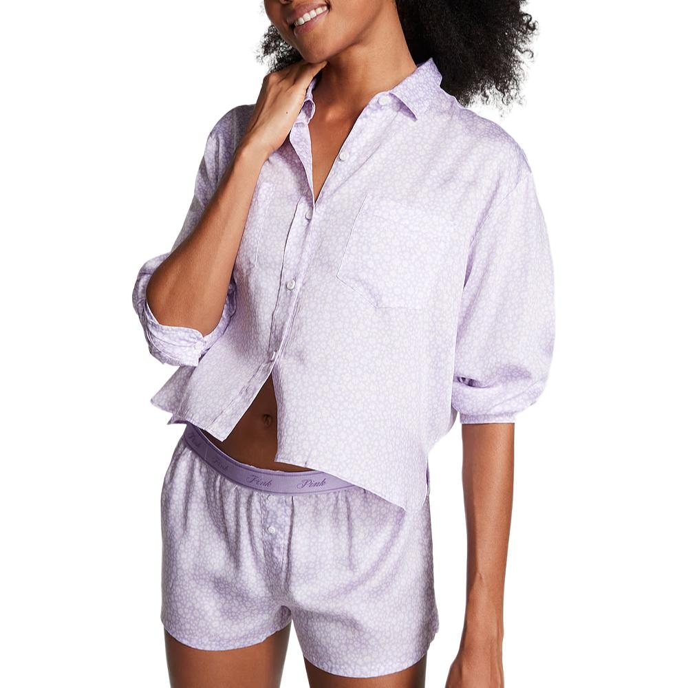 Victoria'S Secret PINK TENCEL Long-Sleeve Sleepshirt — фото 2